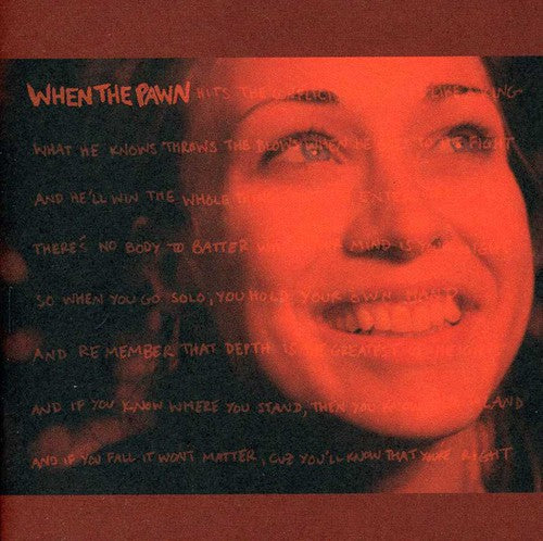 the album cover for Fiona Apple - When The Pawn…