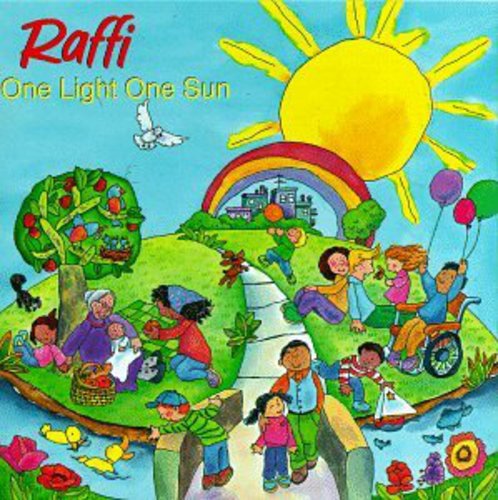 the album cover for Raffi - One Light One Sun