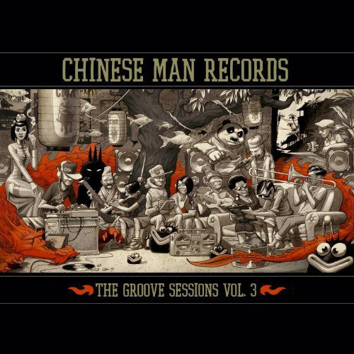 the album cover for Chinese Man - Groove Sessions 3