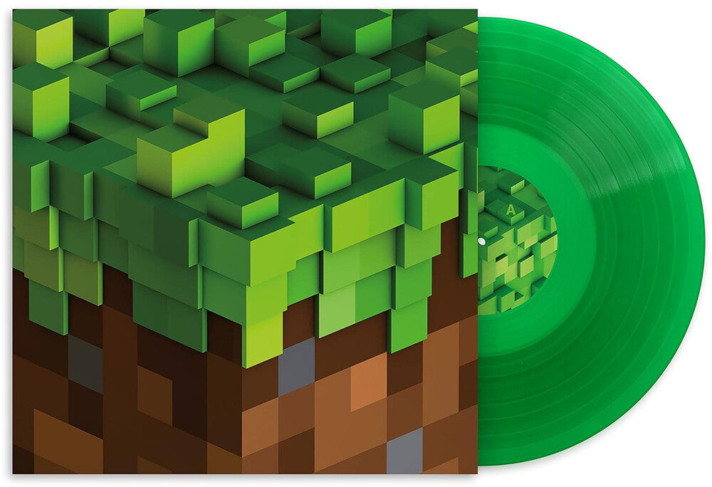 the album cover for C418 - Minecraft Volume Alpha (Transparent Green Vinyl)