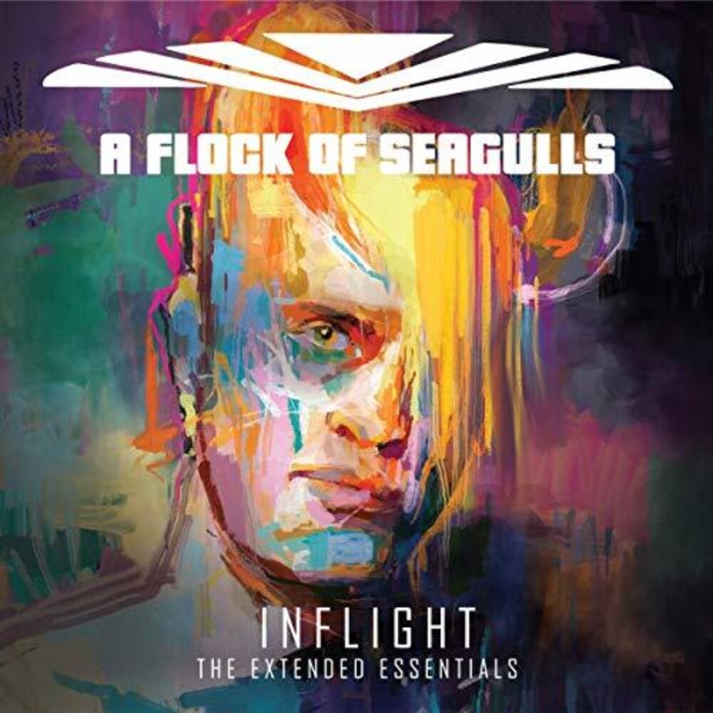 the album cover for A Flock Of Seagulls - Inflight: Extended Essentials