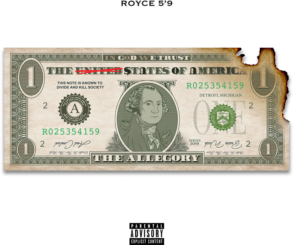 the album cover for Royce Da 5'9 - The Allegory