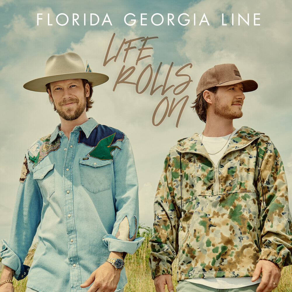 the album cover for Florida Georgia Line - Life Rolls On