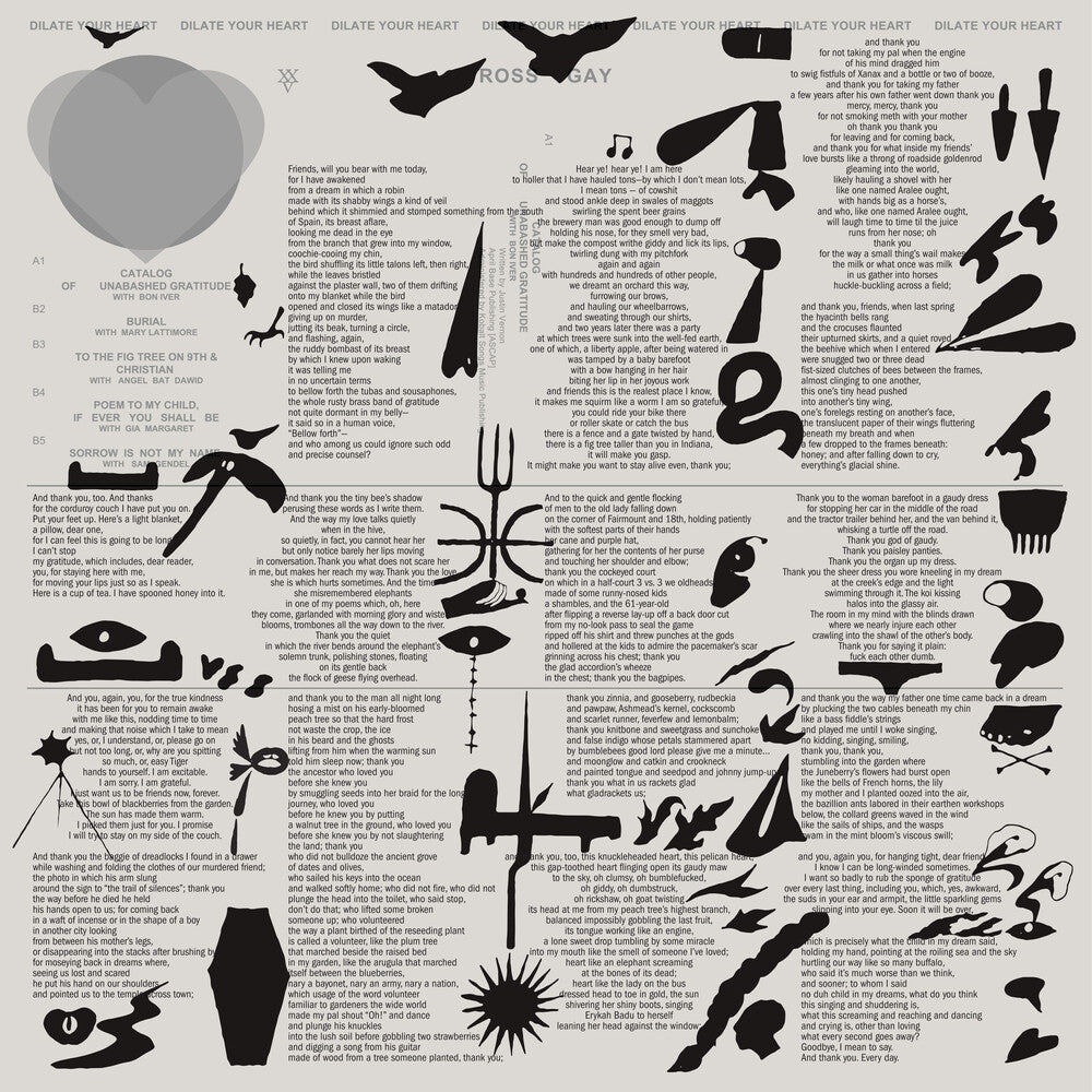 the album cover for Ross Gay - Dilate Your Heart (Opaque Green Vinyl)