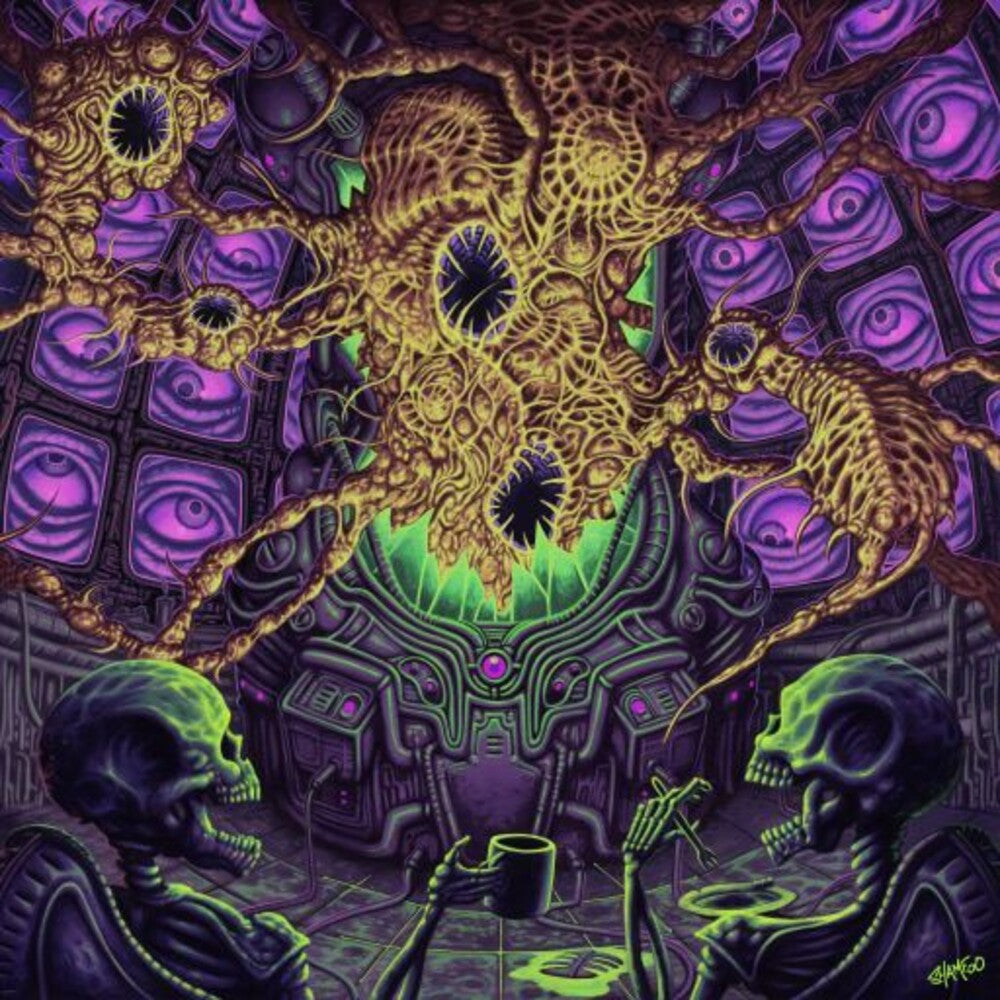 the album cover for Thank You Scientist - Plague Accommodations (Radioactive Green Splatter)