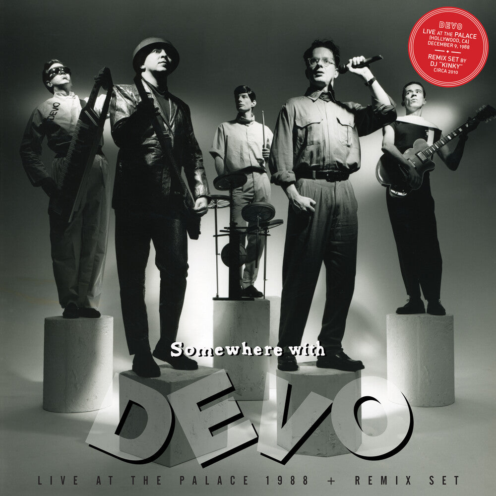 the album cover for Devo - Somewhere With Devo