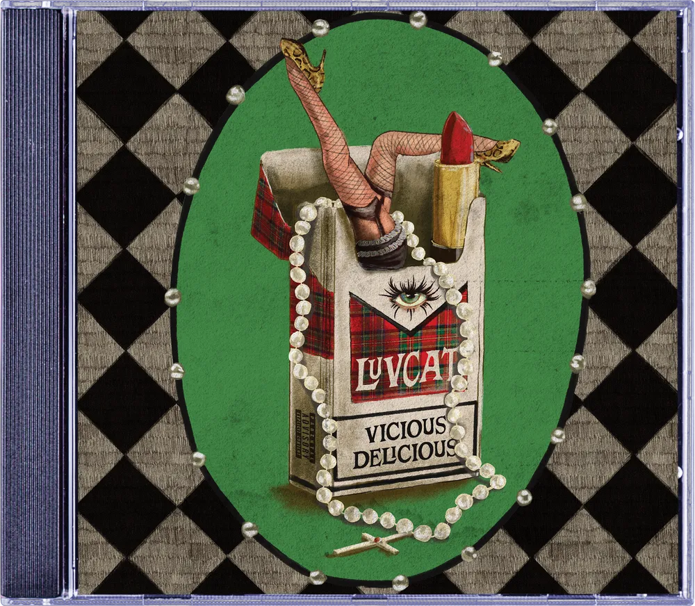 the album cover for Luvcat - Vicious Delicious