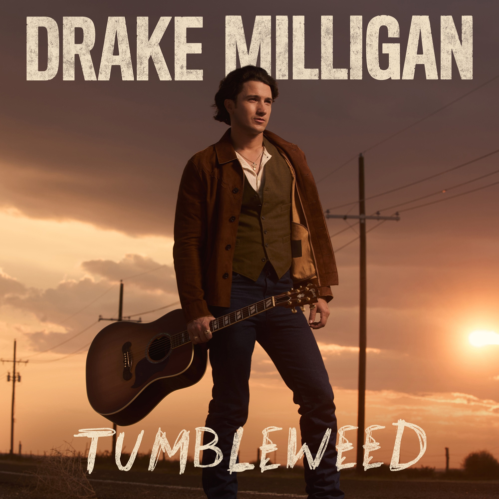 the album cover for Drake Milligan - Tumbleweed