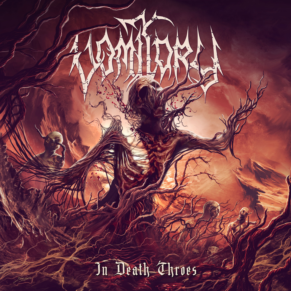 the album cover for Vomitory - In Death Throes