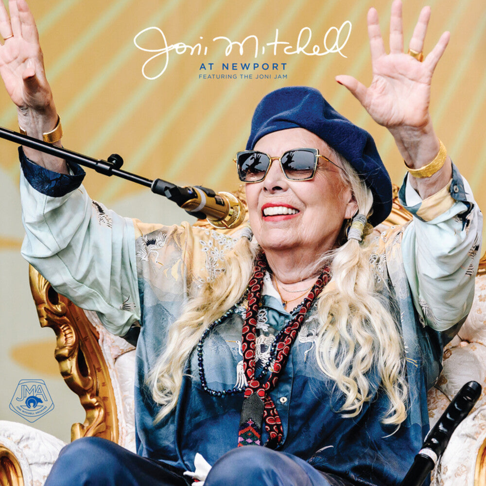 the album cover for Joni Mitchell - Joni Mitchell At Newport
