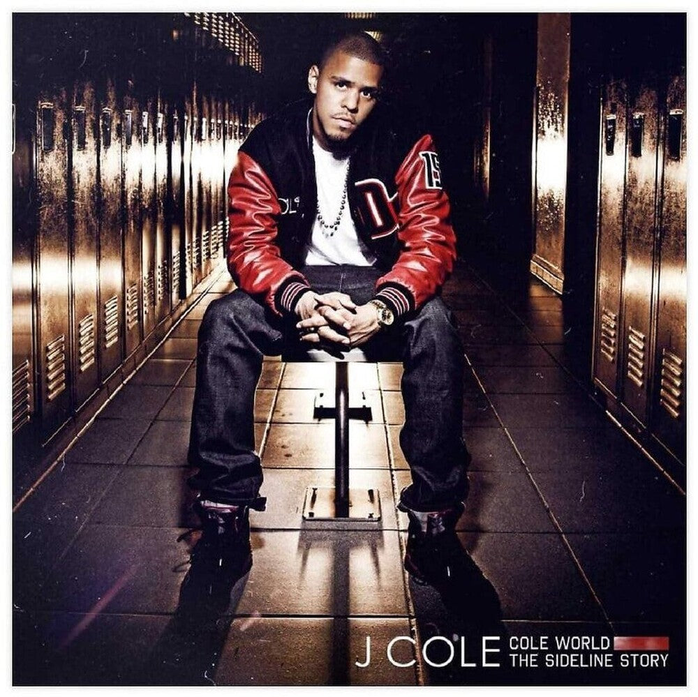 the album cover for J. Cole - Cole World: The Sideline Story