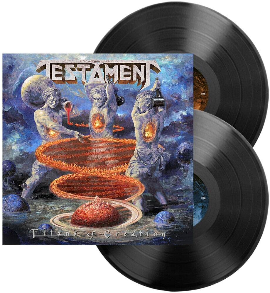 the album cover for Testament - Titans Of Creation - Black (Blk) (Gate)