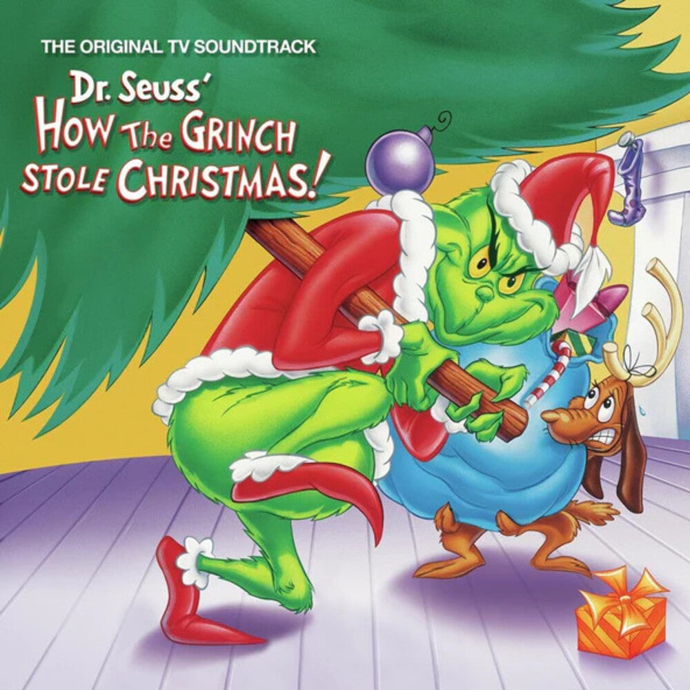 the album cover for Thurl Ravenscroft / Karloff,Boris (Uk) - Dr Seuss How The Grinch Stole Christmas - O.S.T.