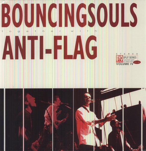 the album cover for Bouncing Souls/Anti-Flag - Split - Series 4