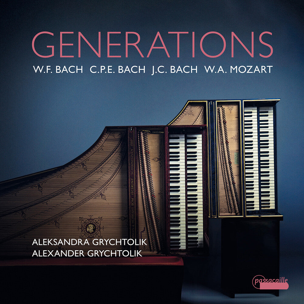 the album cover for Grychtolik Alexander / Bach - Generations - Works For Two Harpsichords