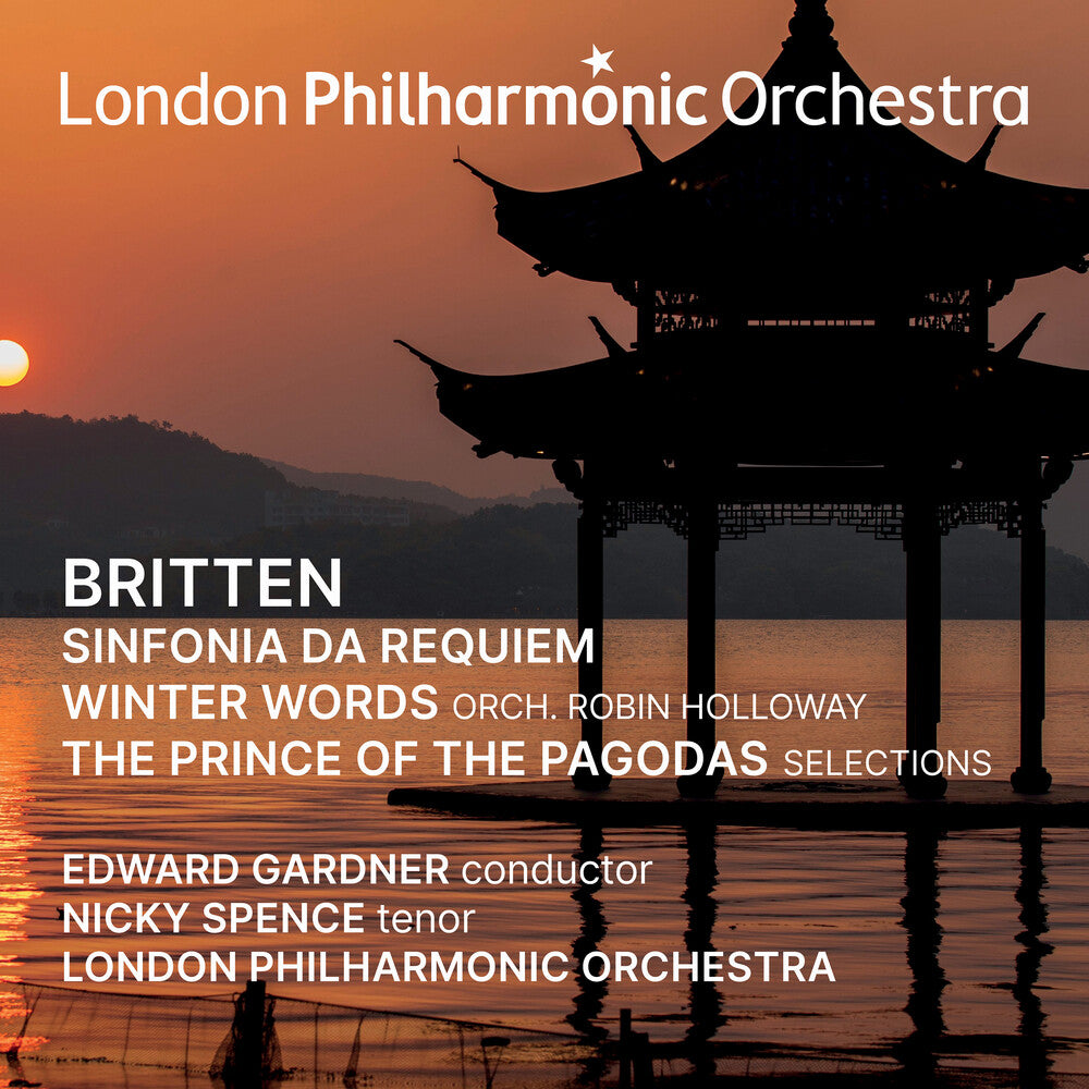 the album cover for London Philharmonic Orchestra - Edward Gardner Conducts Britten