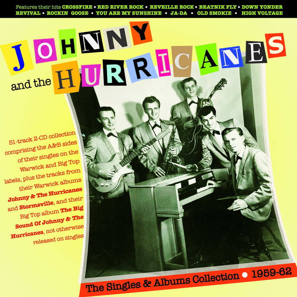 the album cover for Johnny & The Hurricanes - Singles & Albums Collection 1959-62