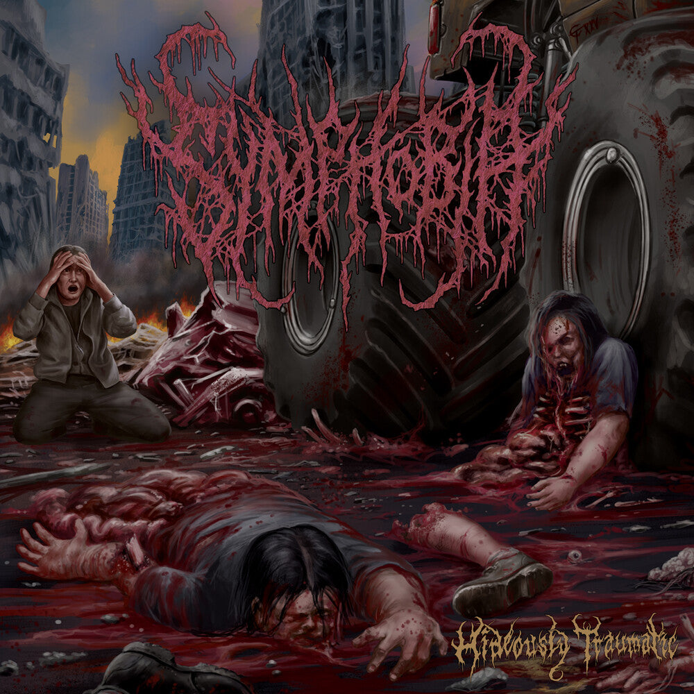 the album cover for Symphobia - Hideously Traumatic