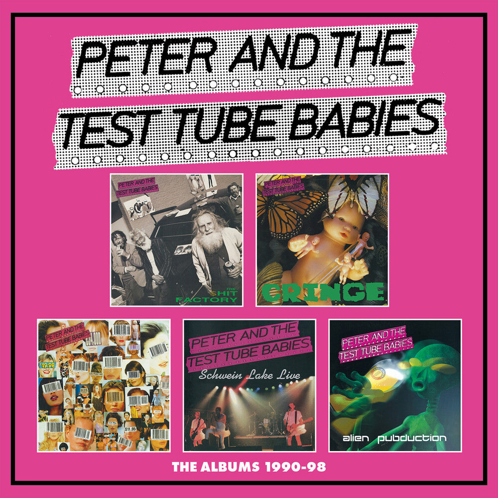the album cover for Peter & The Test Tube Babies - Albums 1990-1998 Boxset (Box) (Uk)