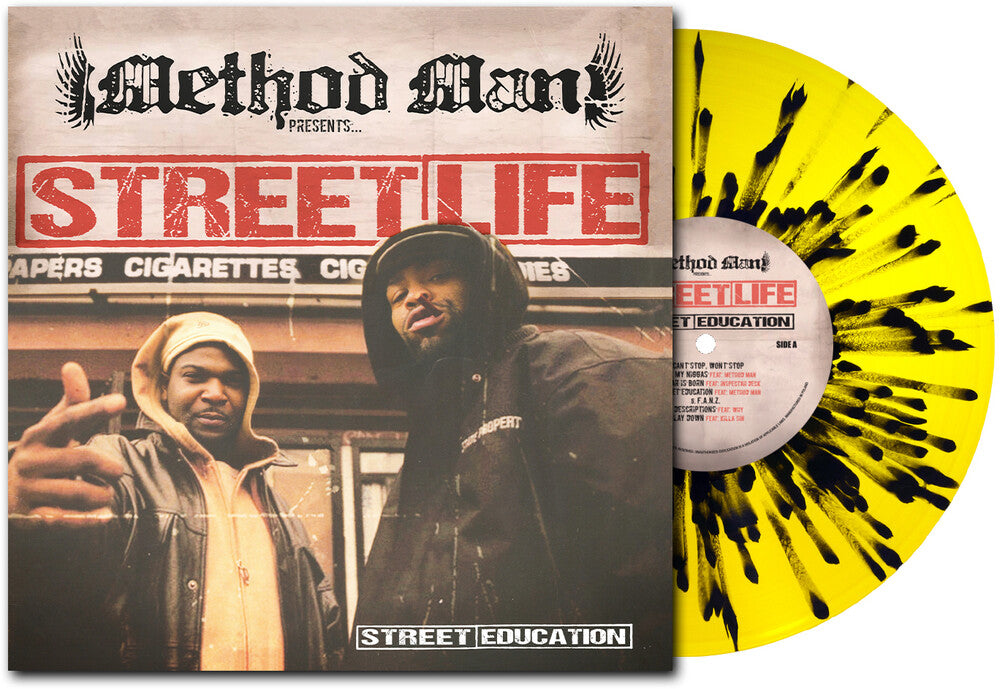 the album cover for Method Man Presents Streetlife - Street Education 20th Anniversary - Yellow & Black