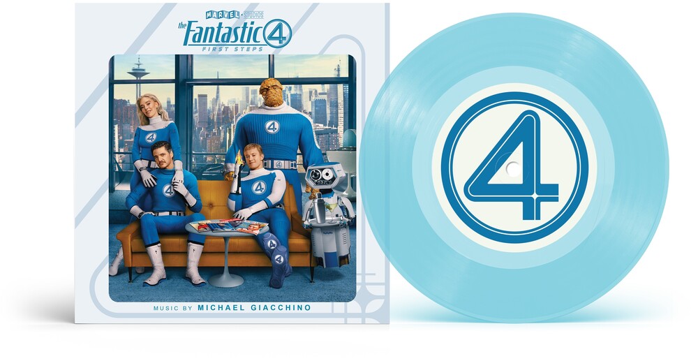 the album cover for Michael Giacchino/Andrea Datzman - Fantastic Four: First Steps Main Theme - O.S.T.