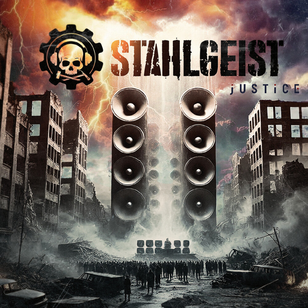 the album cover for Stahlgeist - Justice