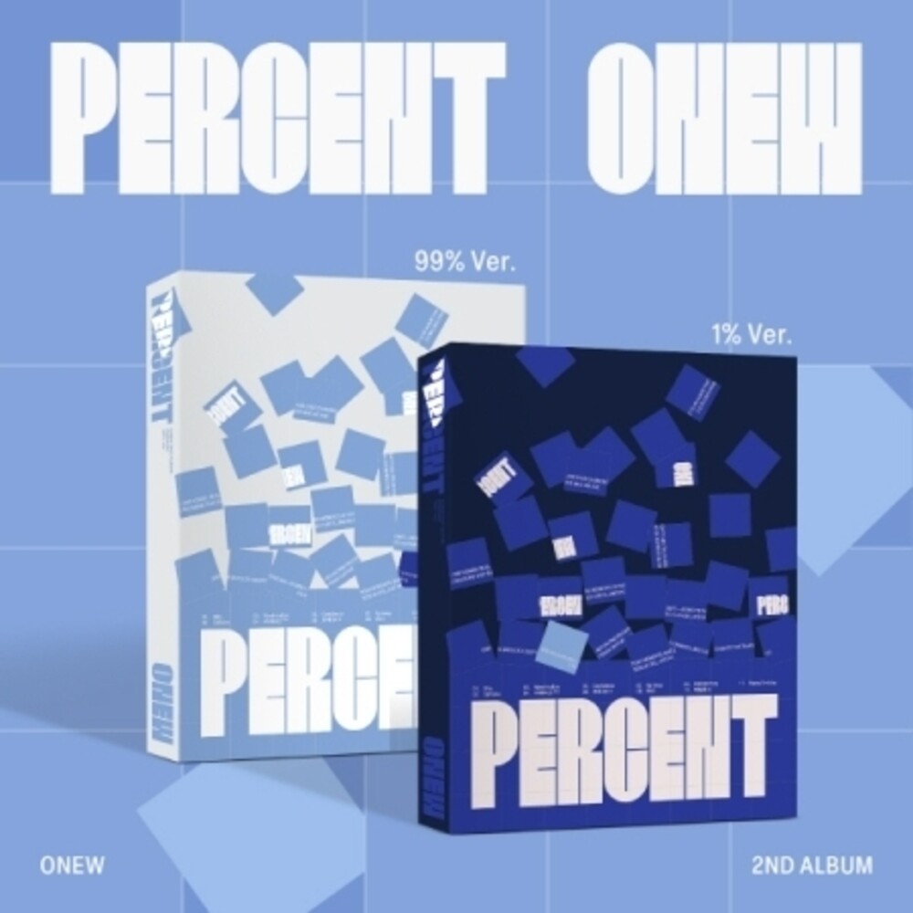the album cover for Onew - Percent - Photobook Version - Random Cover (Post)