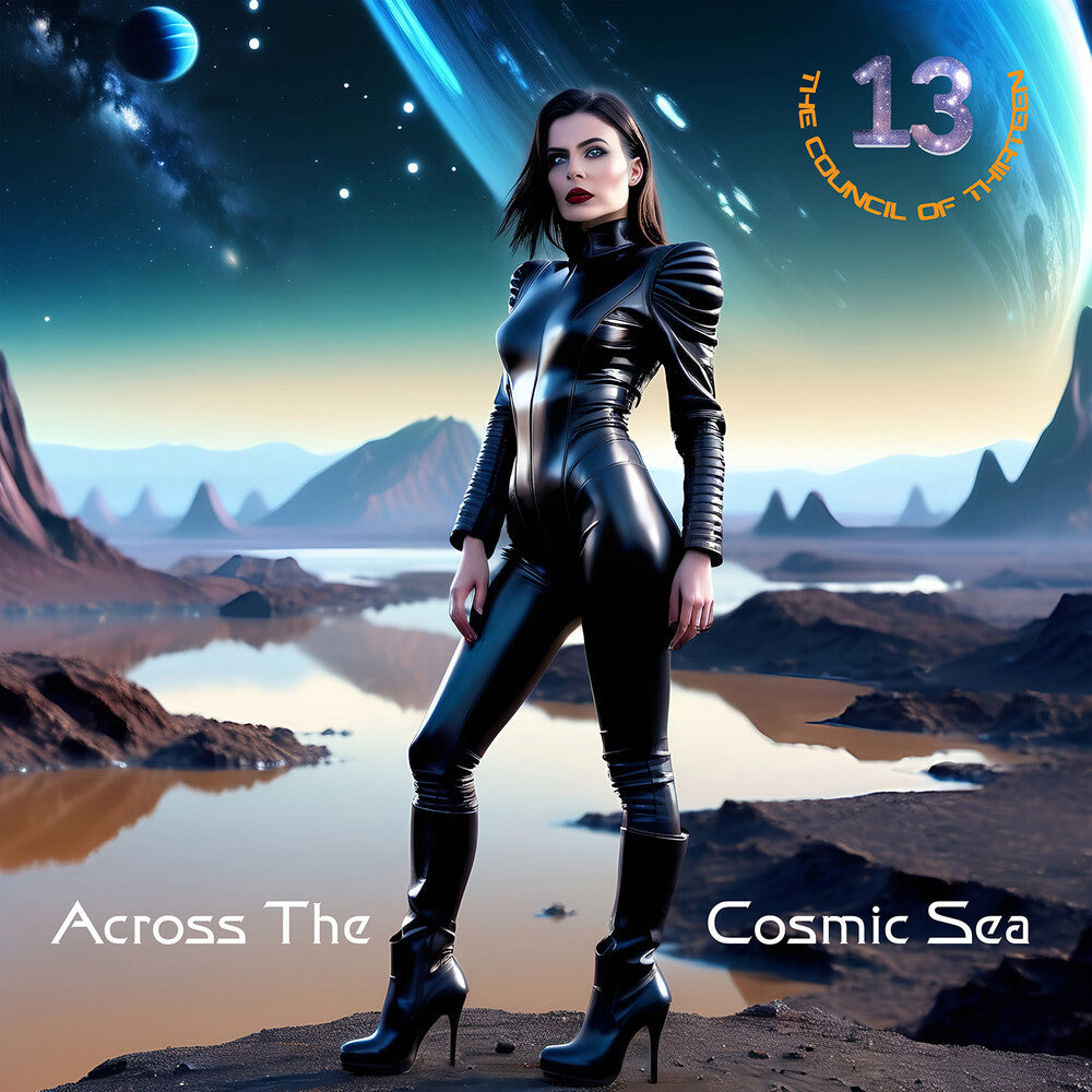 the album cover for Council Of Thirteen - Across the Cosmic Sea