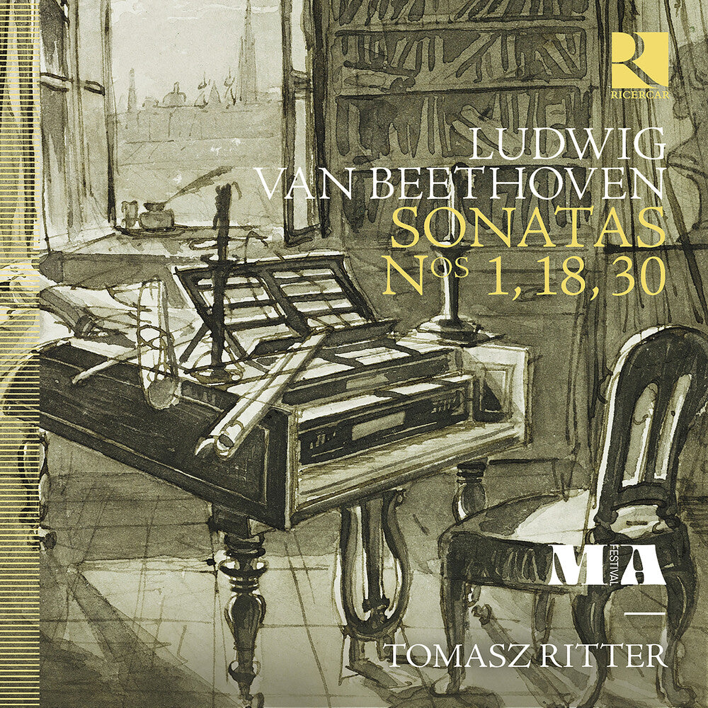 the album cover for Tomasz Ritter - Beethoven: Sons Nos. 1 18 & 30
