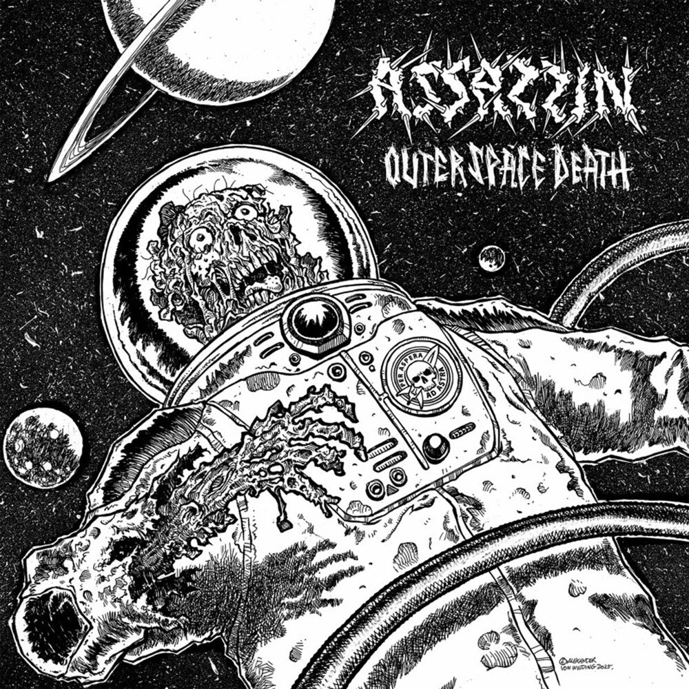 the album cover for Assassin - Outer Space Death