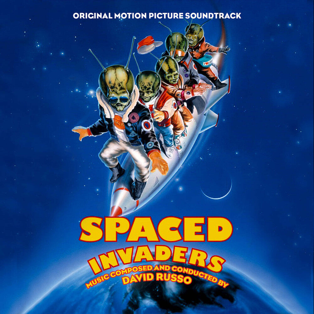 the album cover for David Russo - Spaced Invaders - O.S.T.