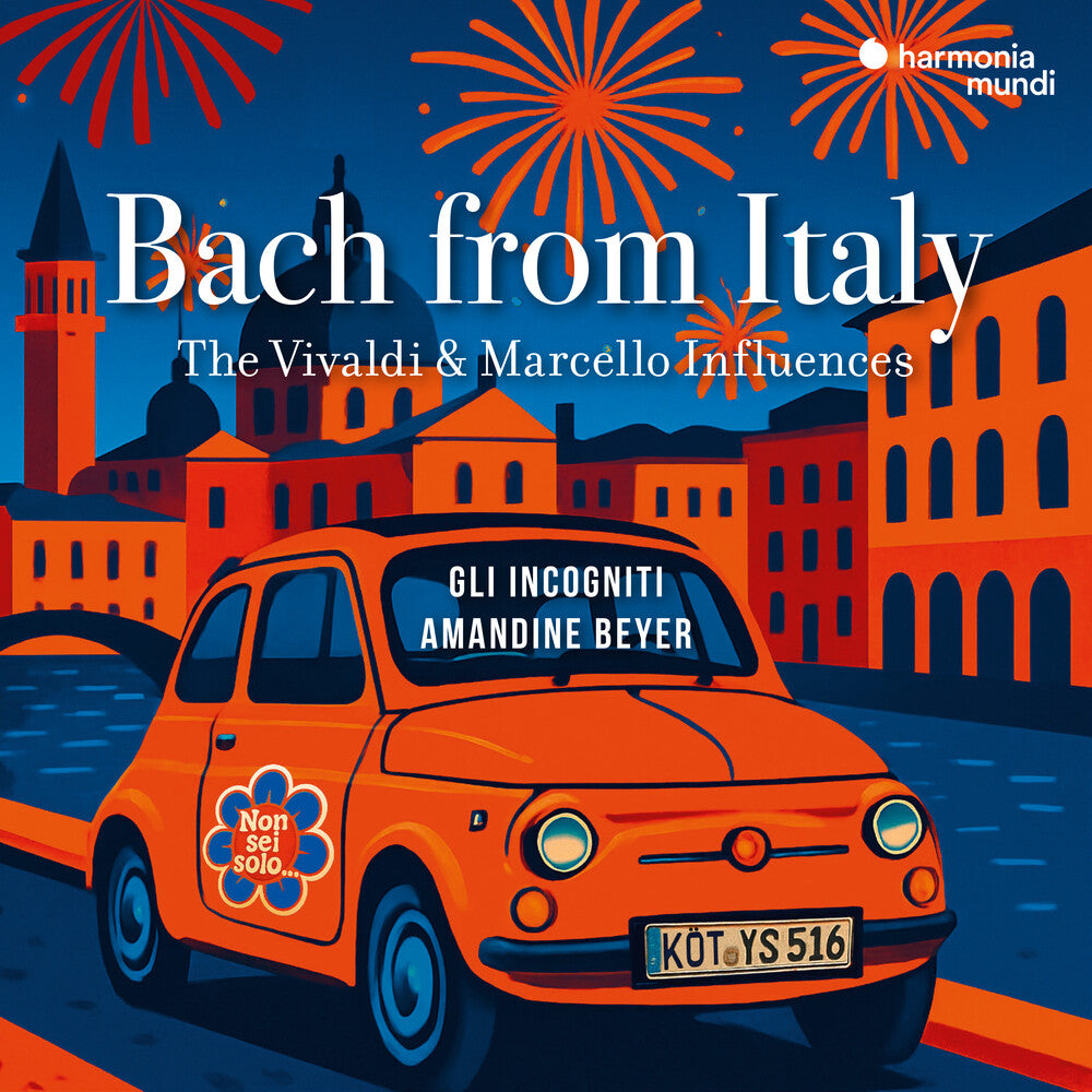 the album cover for Amandine Beyer - Bach From Italy: The Vivaldi & Marcello Influences