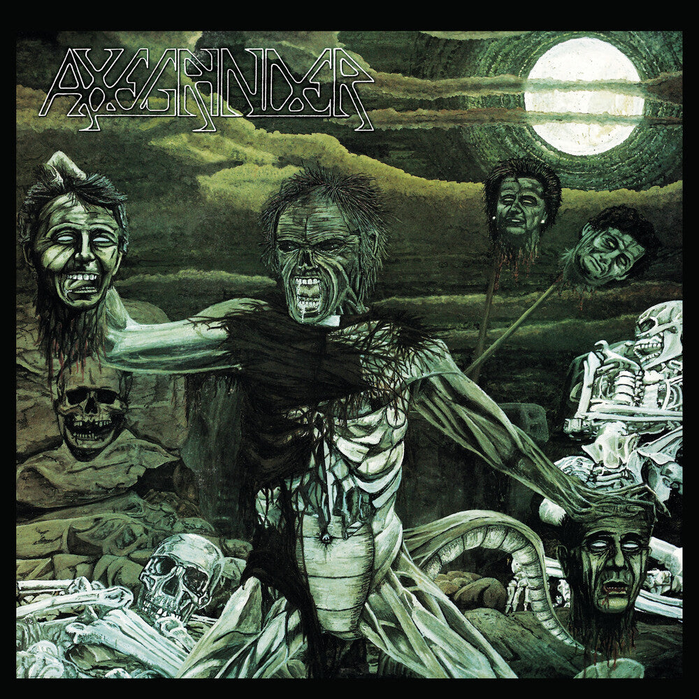 the album cover for Axegrinder - Rise Of The Serpent Men