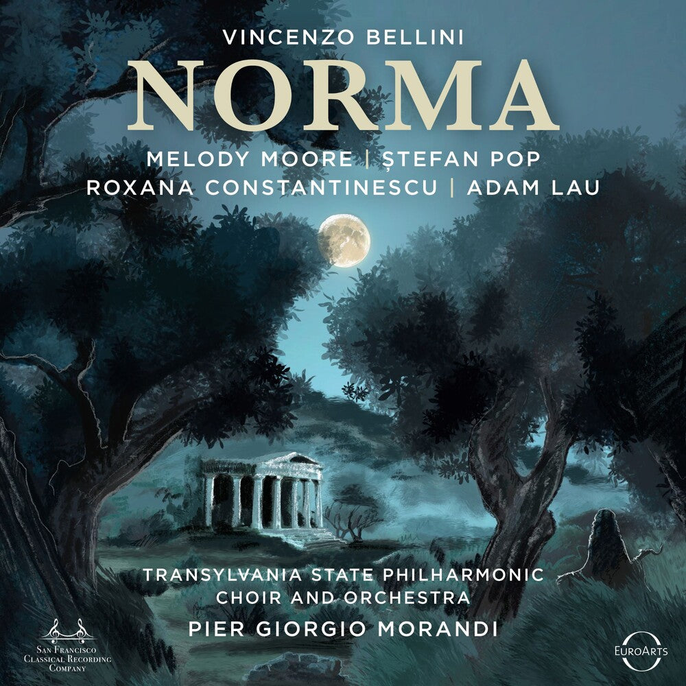 the album cover for Stefan Pop / Moore,Melody - Bellini: Norma