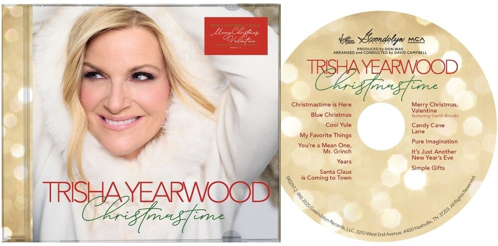 the album cover for Trisha Yearwood - Christmastime