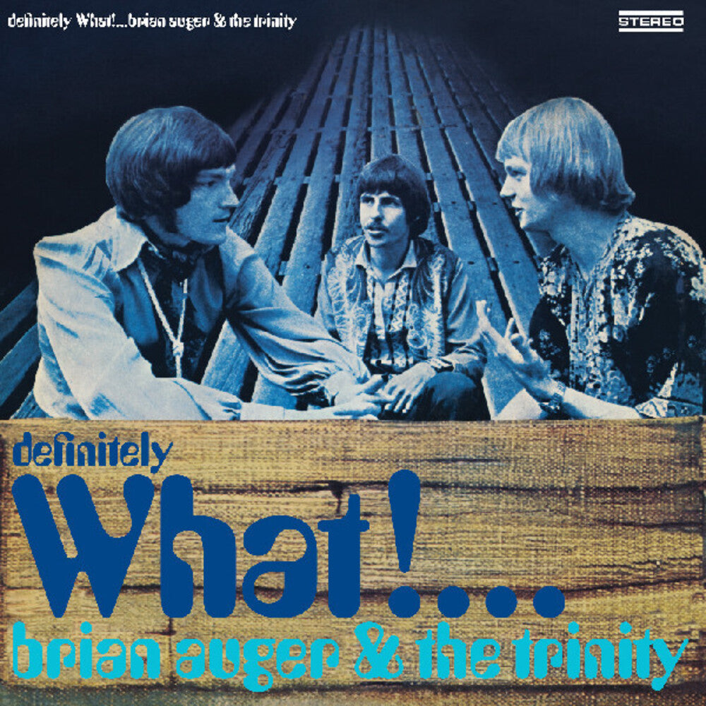 the album cover for Brian Auger / Trinity - Definitely What (Gate)