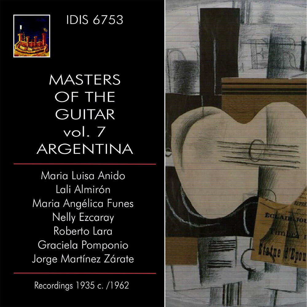 the album cover for Maria Anido Luisa - Master Of The Guitar Vol. 7 - Argentina
