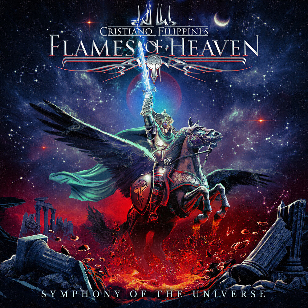 the album cover for Cristiano Filippini Flames Of Heaven - Symphony Of The Universe (Bonus Track)