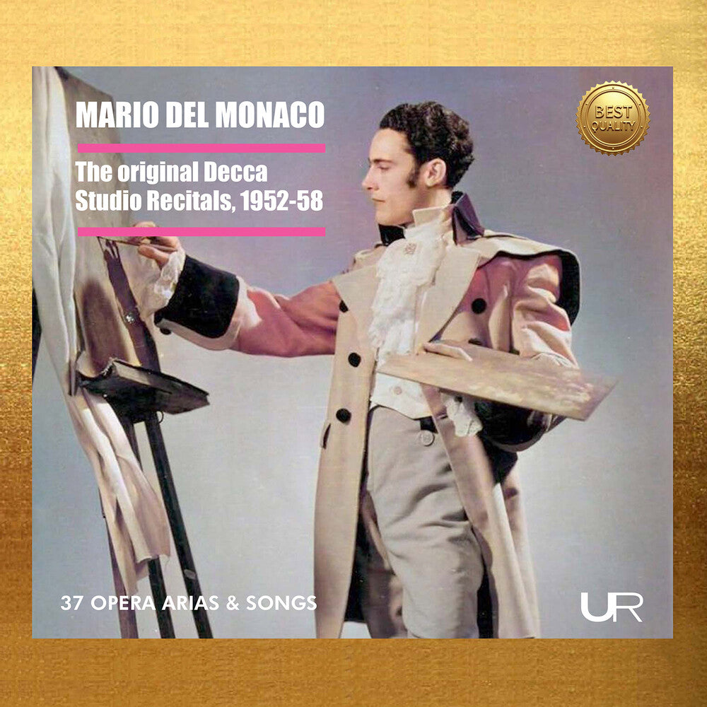 the album cover for Mario Monaco Del - Mario Del Monaco: Original Decca Studio Recitals 1