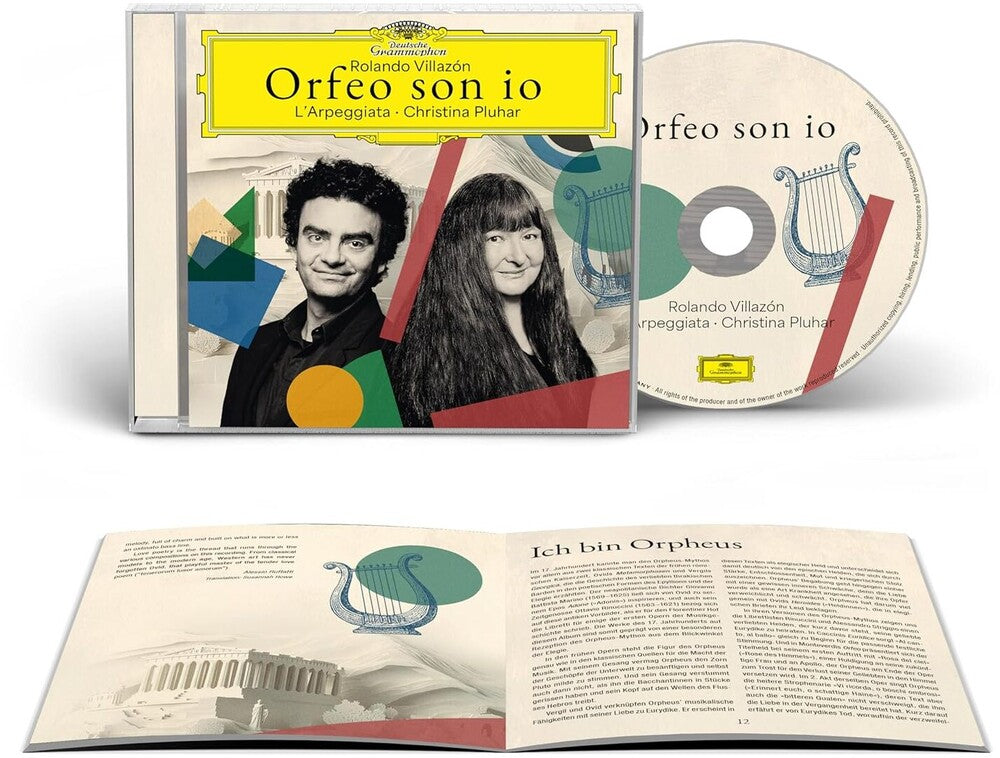 the album cover for Rolando Villazon / L'arpeggiata / Pluhar,Christina - Orfeo Son Io