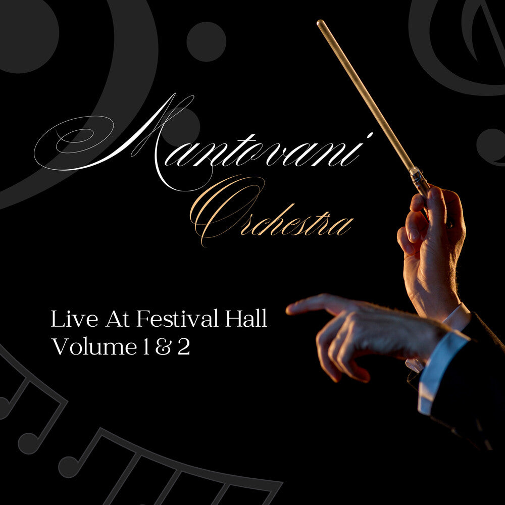 the album cover for Mantovani Orchestra - Mantovani Orchestra - Live At Festival Hall Volume 1 & 2