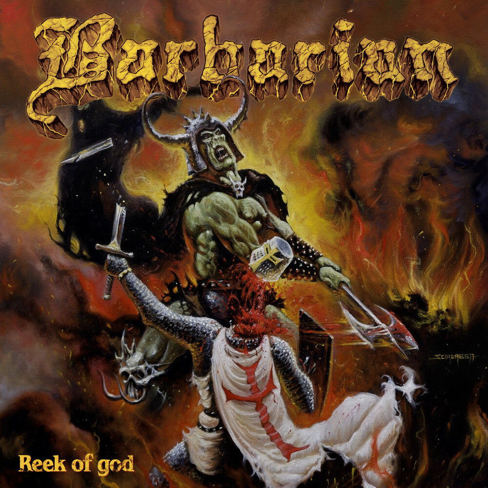 the album cover for Barbarian - Reek Of God