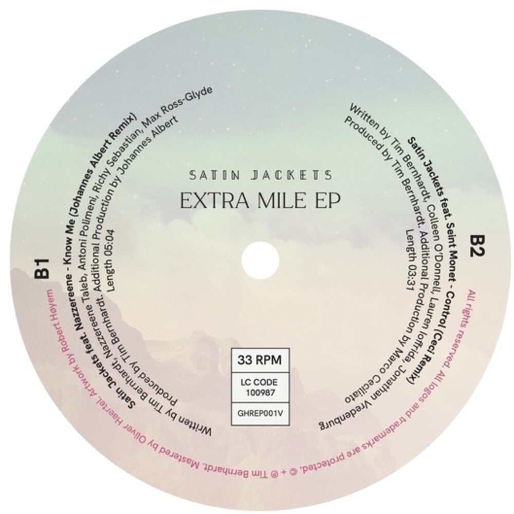 the album cover for Satin Jackets - Extra Mile