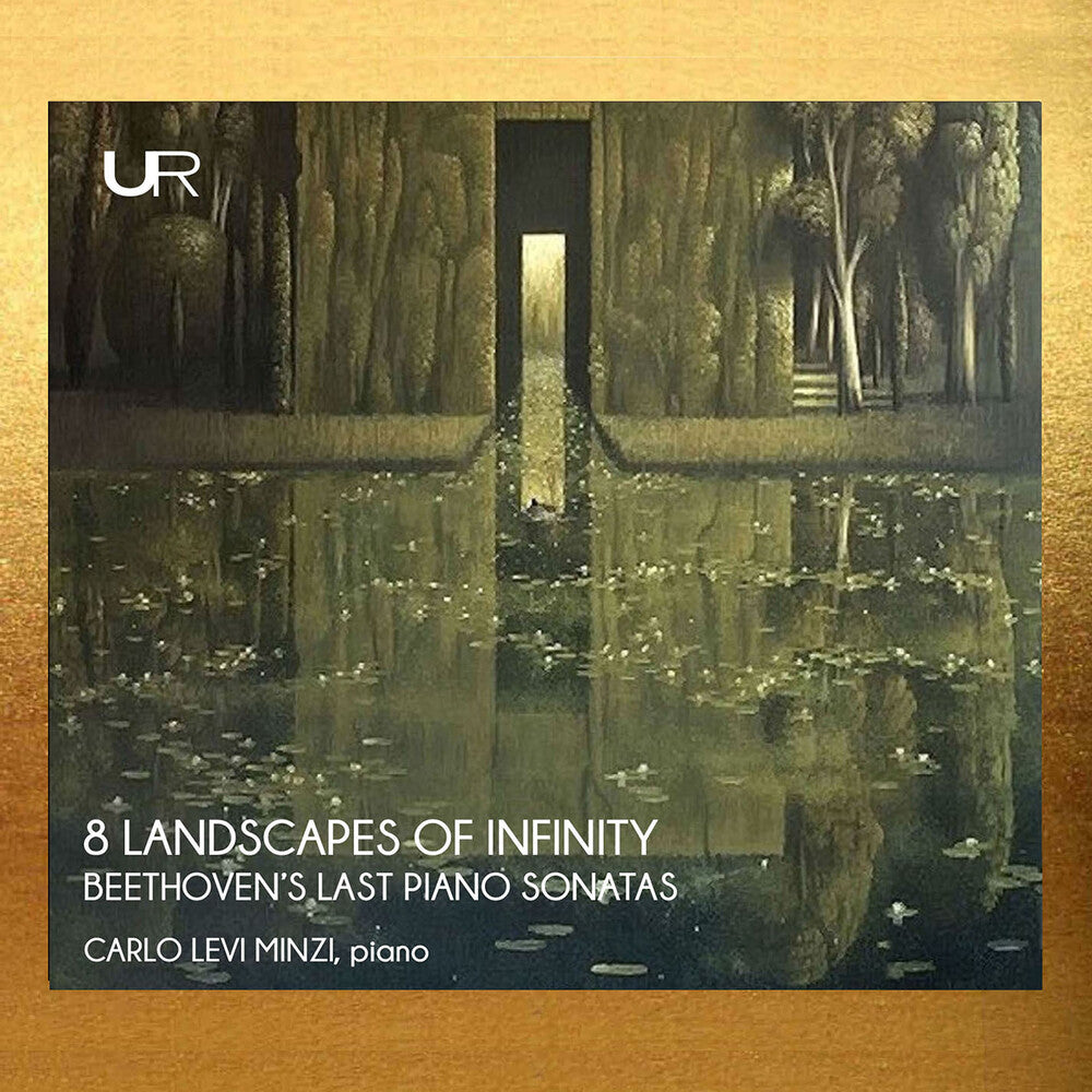the album cover for Carlo Minzi Levi - Eight Images Of Infinity - Beethoven S Last Pno