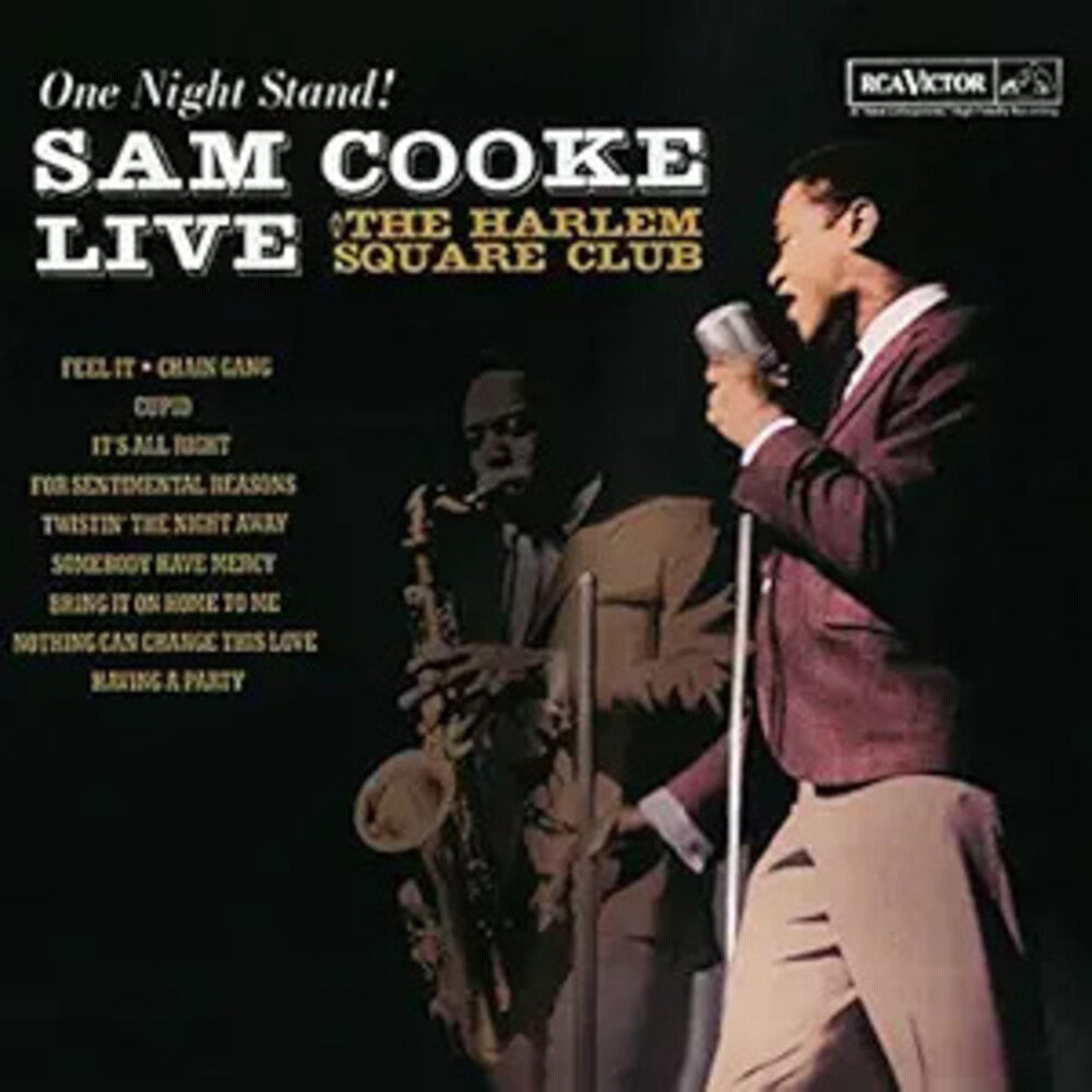 the album cover for Sam Cooke - Live At The Harlem Square