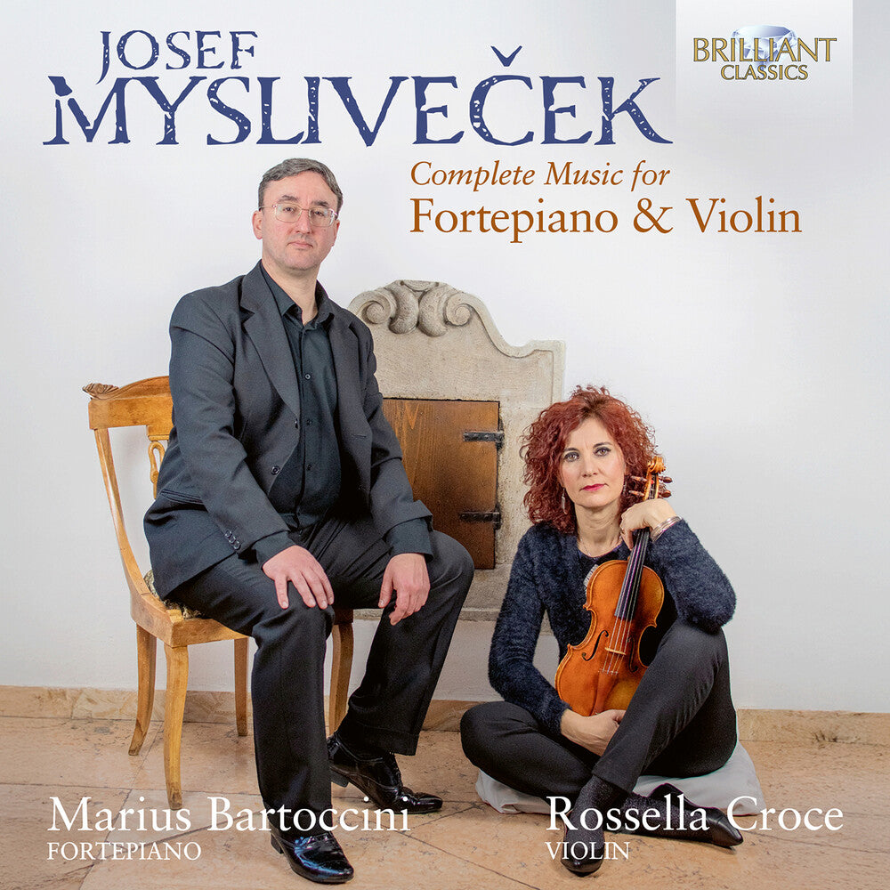 the album cover for Marius Bartoccini - Myslivecek: Complete Music For Harpsichord