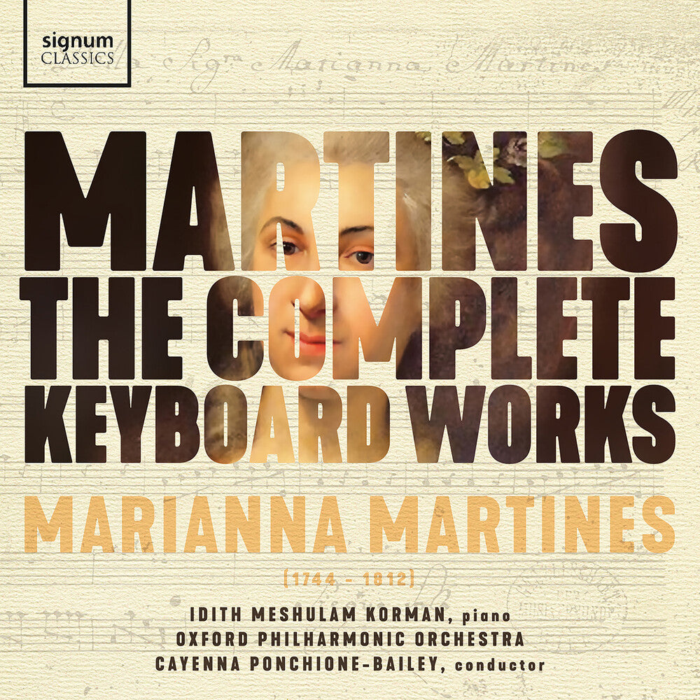 the album cover for Idith Korman Meshulam - Martines: Complete Keyboard Works