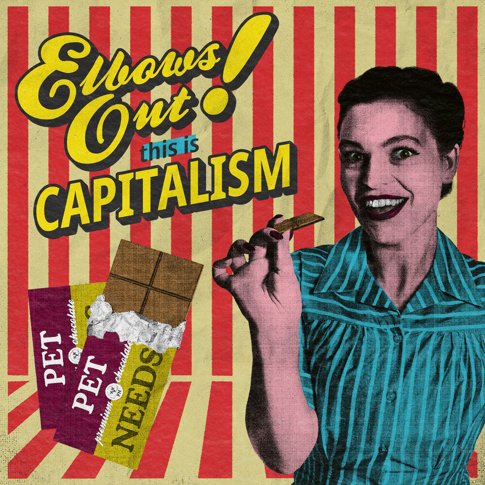the album cover for PET NEEDS - Elbows Out This Is Capitalism