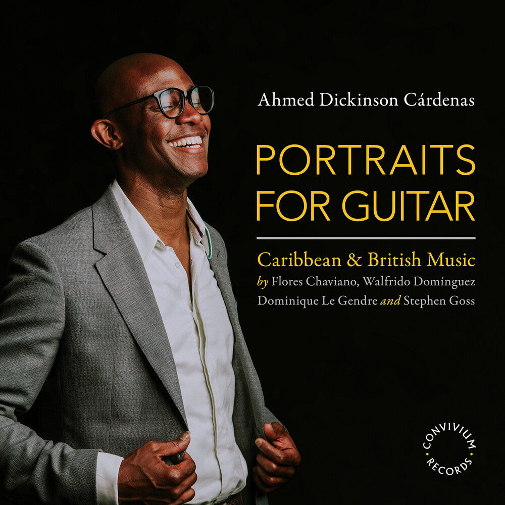 the album cover for Ahmed Cardenas Dickinson - Portraits For Guitar