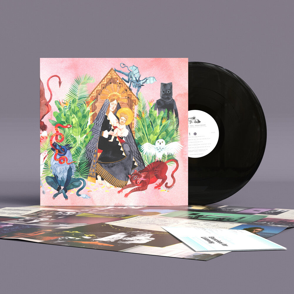 the album cover for Father John Misty - I Love You/honeybear